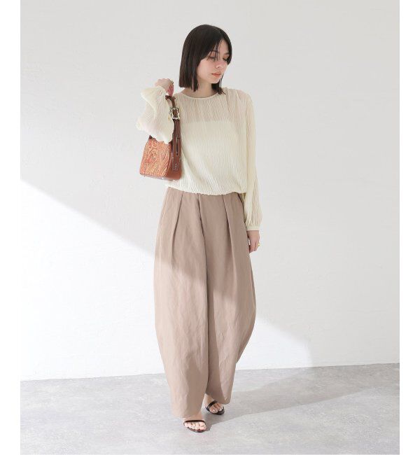 journal standard L'essage「【BAUM UND PFERDGARTEN/バウムウンドヘルガーデン】Plisse ブラウス」|シャツ・ブラウス|