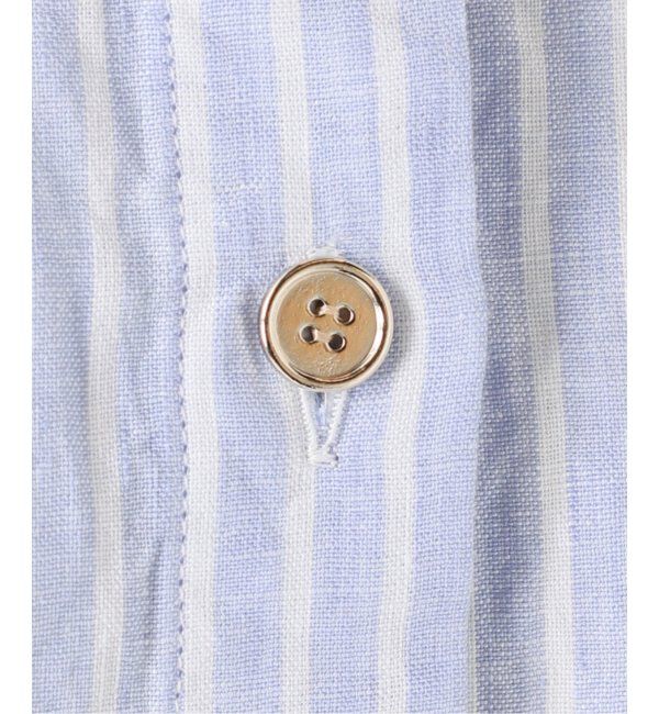 Spick and Span「《追加》80リネンカシュクールビッグシャツ」|シャツ・ブラウス|