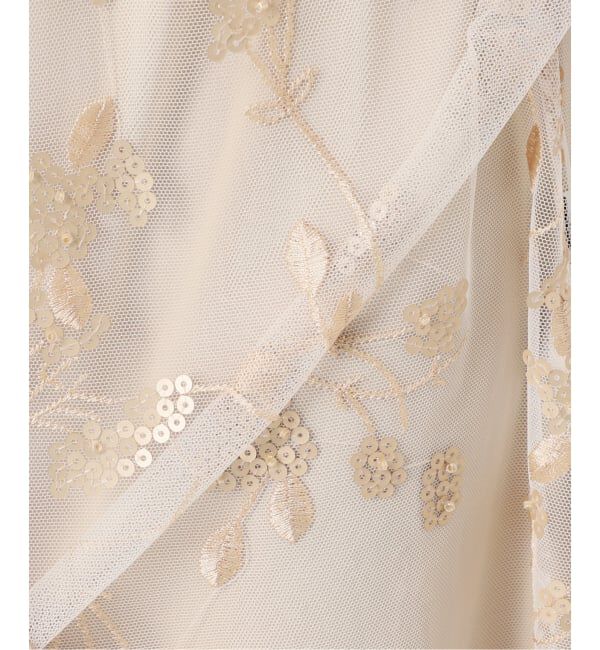 NOBLE「エンブロイダリーチュールレーススカート」|スカート|