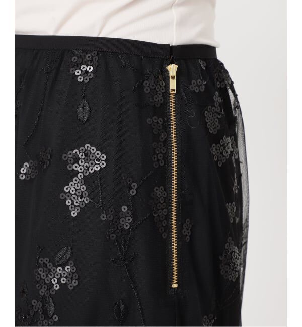 NOBLE「エンブロイダリーチュールレーススカート」|スカート|