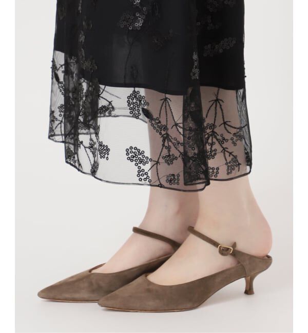 NOBLE「エンブロイダリーチュールレーススカート」|スカート|