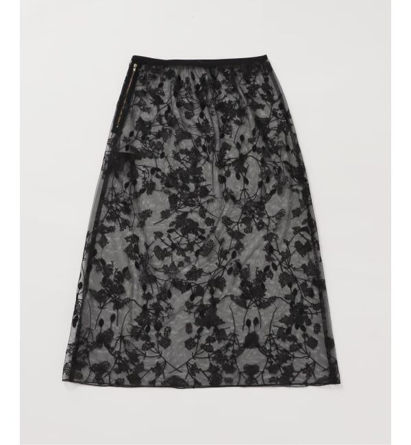 NOBLE「エンブロイダリーチュールレーススカート」|スカート|