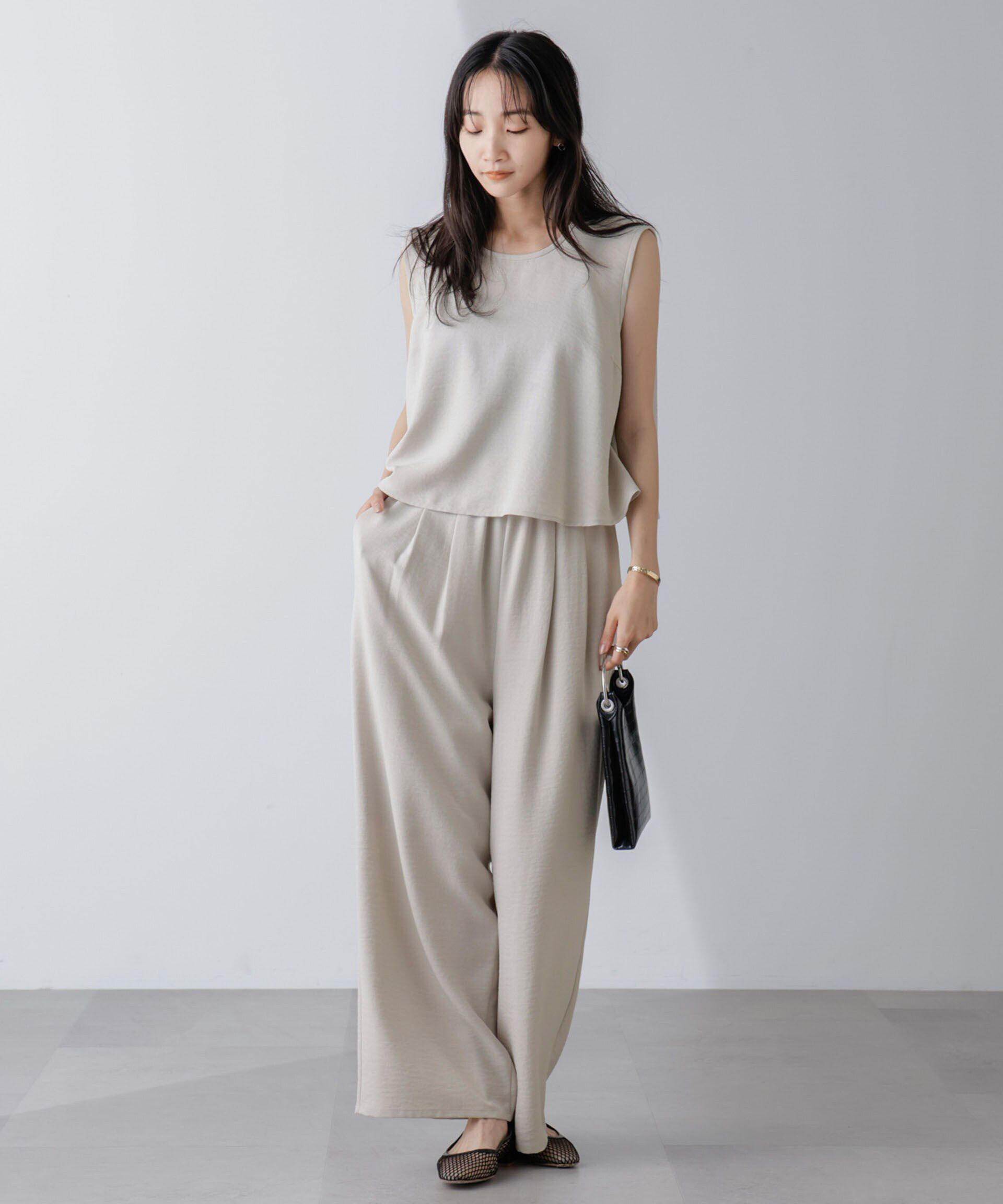 nano･universe「トップス&times;ワイドパンツセットアップ」|ワンピース|