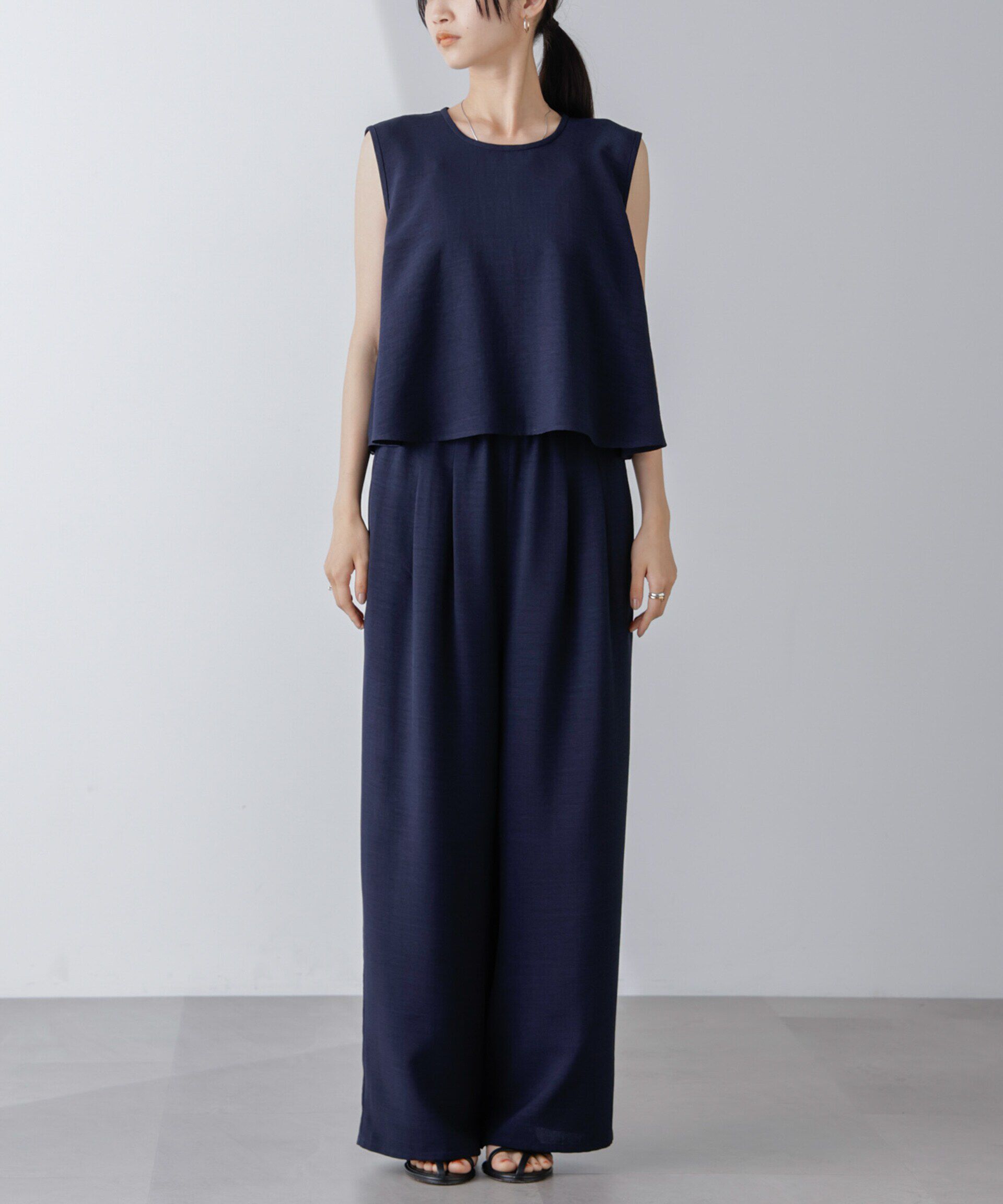 nano･universe「トップス&times;ワイドパンツセットアップ」|ワンピース|