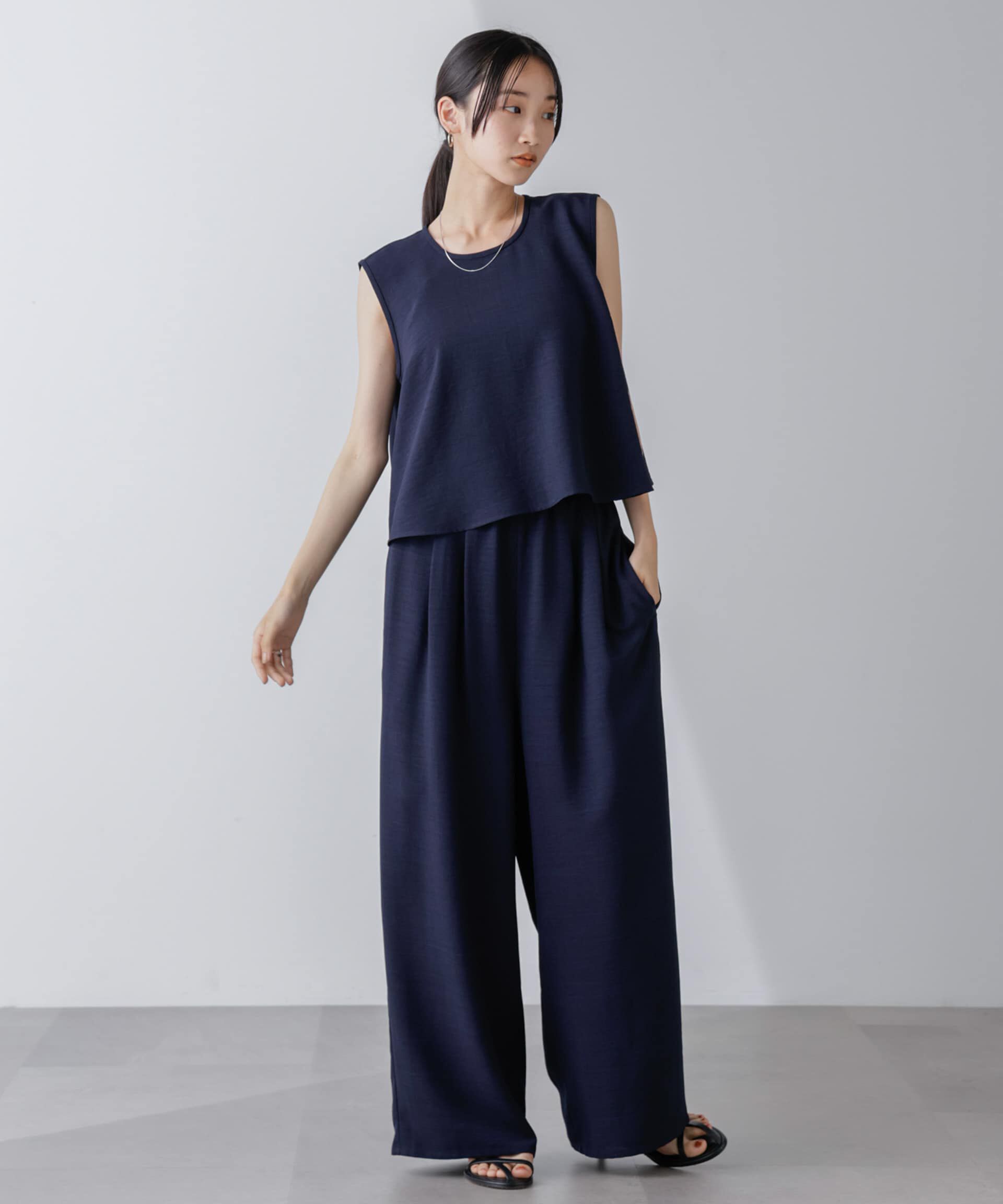 nano･universe「トップス&times;ワイドパンツセットアップ」|ワンピース|