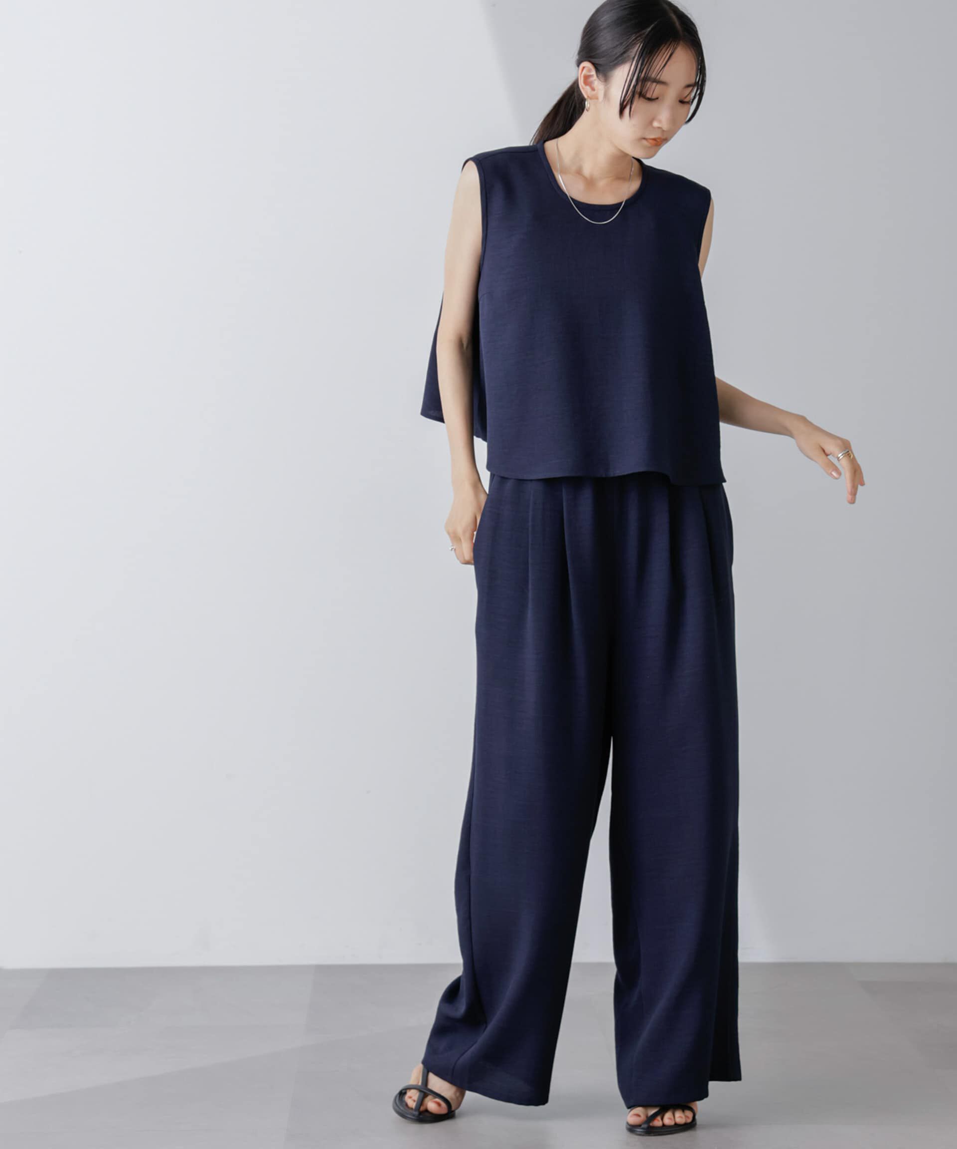 nano･universe「トップス&times;ワイドパンツセットアップ」|ワンピース|