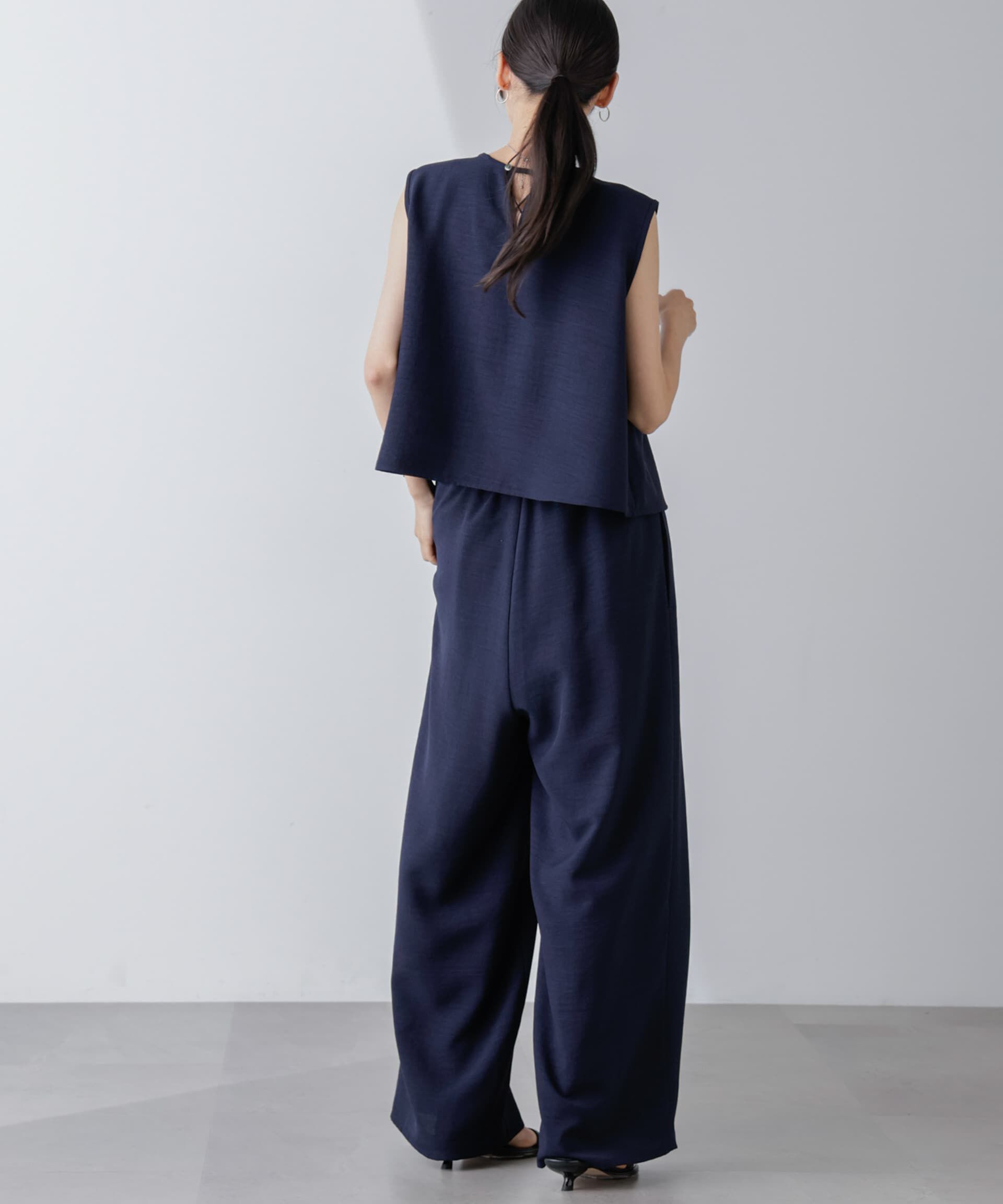 nano･universe「トップス&times;ワイドパンツセットアップ」|ワンピース|