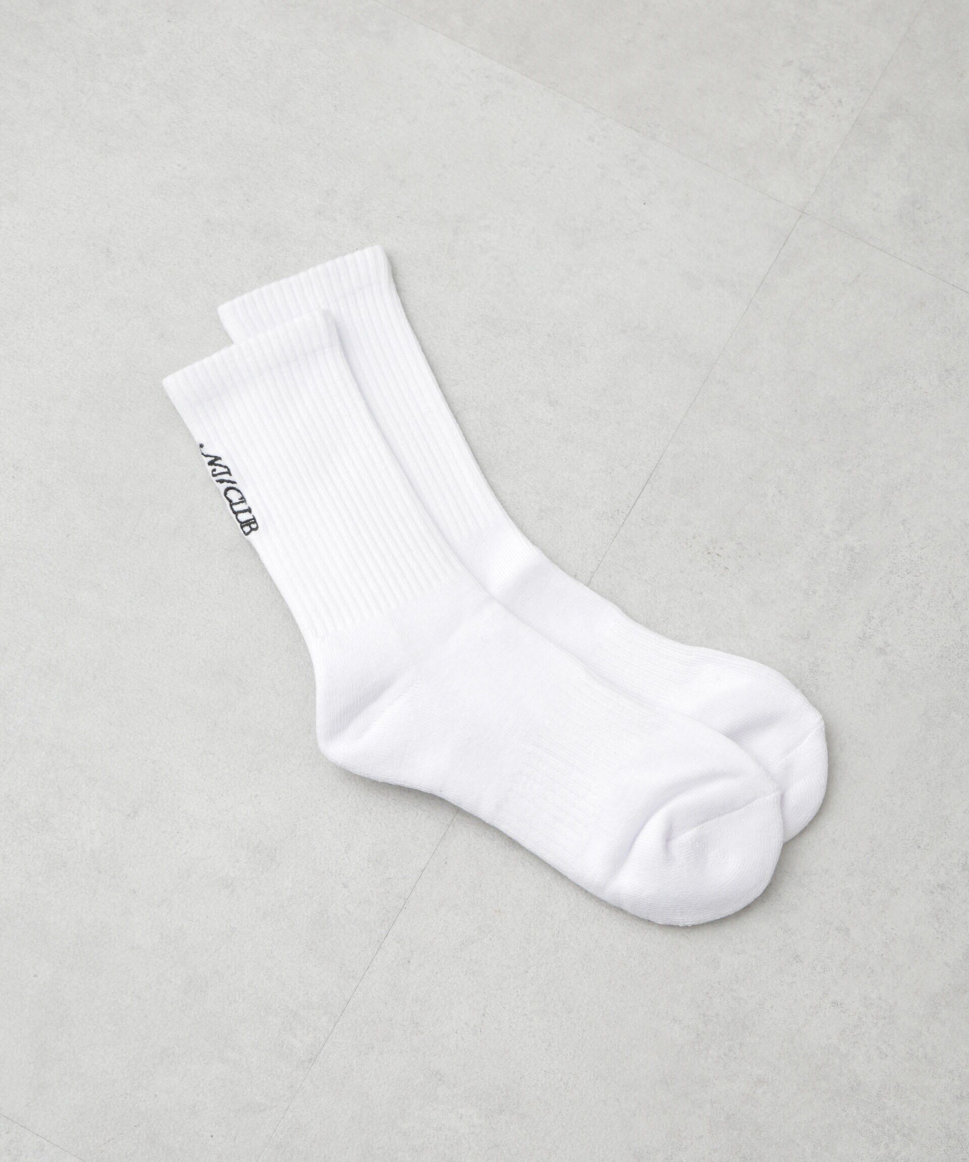 nano･universe「「NJ/CLUB」NJロゴリブソックス」|ソックス|ホワイト