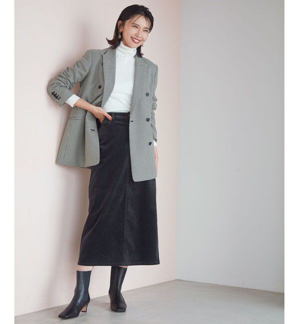 23区「ガンクラブチェックストレッチ ジャケット」|テーラードジャケット|