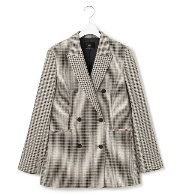 23区「ガンクラブチェックストレッチ ジャケット」|テーラードジャケット|