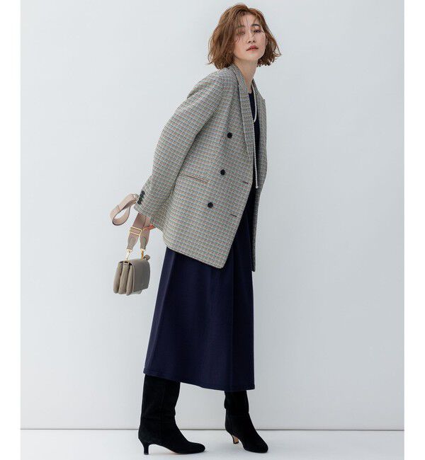 23区「ガンクラブチェックストレッチ ジャケット」|テーラードジャケット|