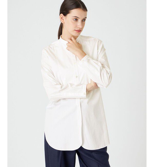 BEIGE,「BAILLEUL / スタンドカラーシャツ」|シャツ・ブラウス|