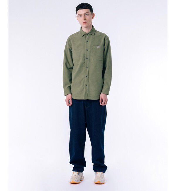 LACOSTE「無地 フラワーカモフラ柄 リバーシブルレギュラーカラーシャツ」|シャツ・ブラウス|