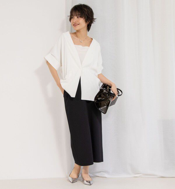 NOLLEY'S「《セットアップ対応》ウォッシャブルツイルフレンチジャケット」|ノーカラージャケット|