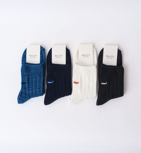 NOLLEY'S goodman「【OCTAVE OCTAVE/オクターブ オクターブ】別注クジラクォーターリブソックス」|ソックス|