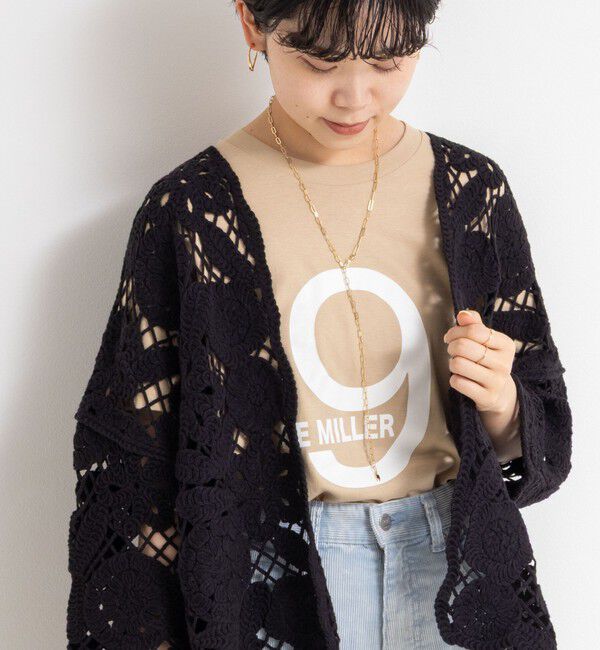 Rie Miller「《手洗い可能》レース刺繍7分袖ボレロ」|カーディガン|