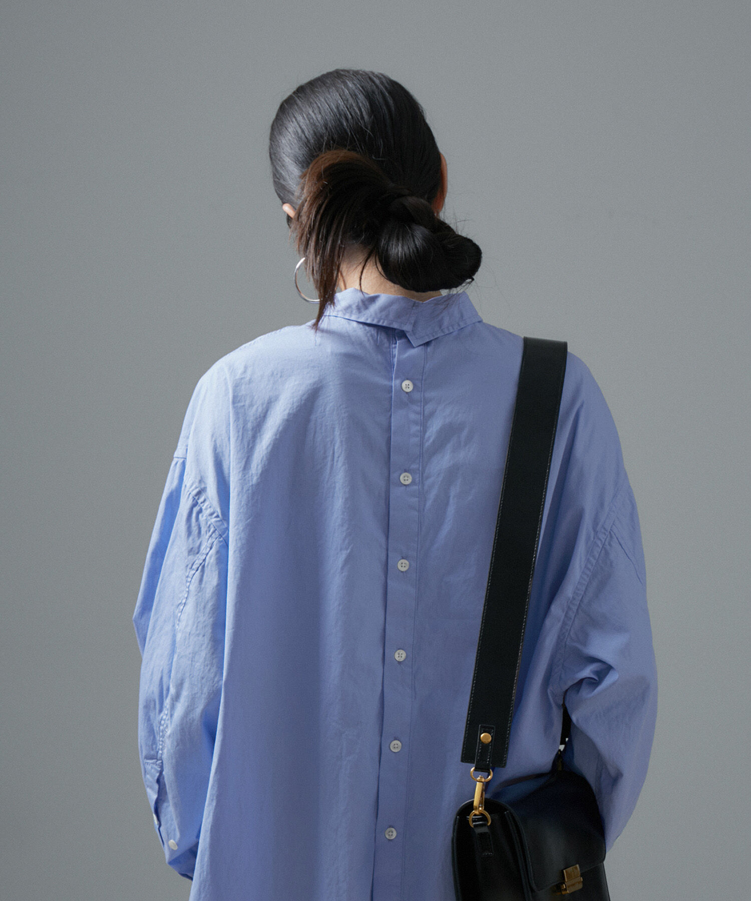 SALON adam et rope'「【Americana（アメリカーナ）】タイプライタークロスロングシャツ/無地」|シャツ・ブラウス|