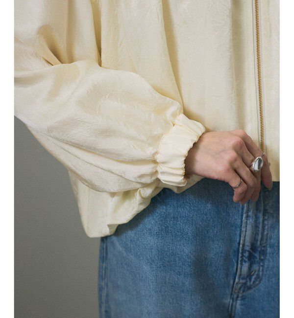 SALON adam et rope'「【WEB限定】アセテートヴィンテージフランス綾ブラウス」|シャツ・ブラウス|