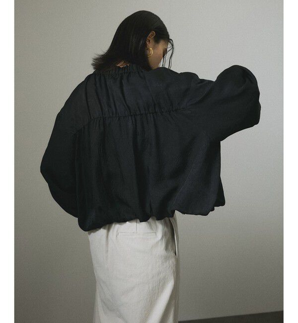 SALON adam et rope'「【WEB限定】アセテートヴィンテージフランス綾ブラウス」|シャツ・ブラウス|