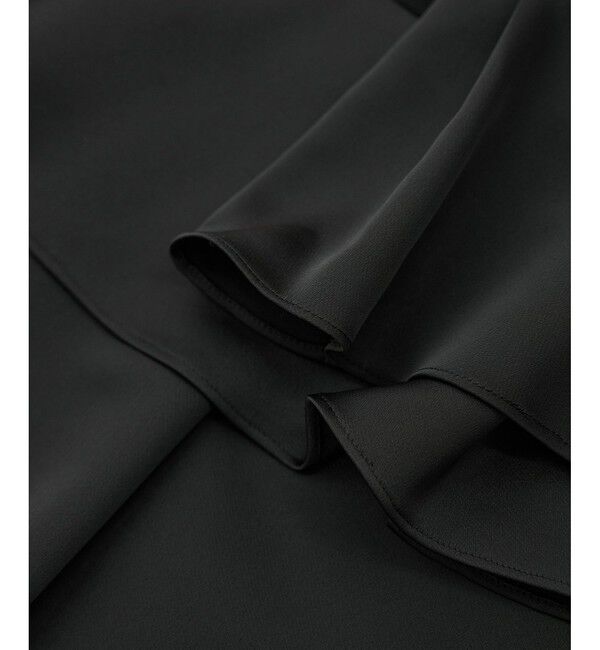 ROPE「サテンラッフルブラウス/洗える」|シャツ・ブラウス|