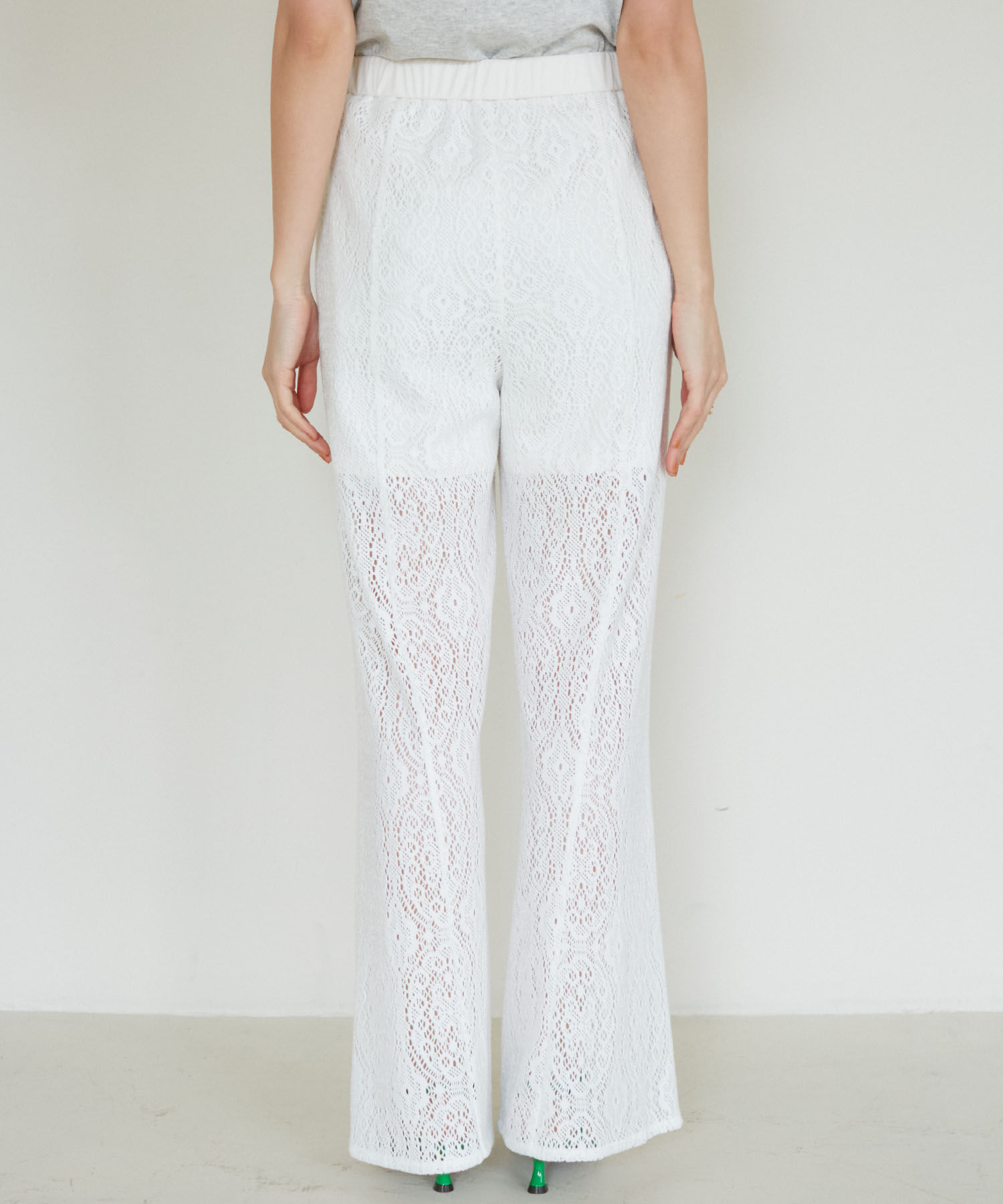 VIS「【洗える】セミフレアレースパンツ」|その他|