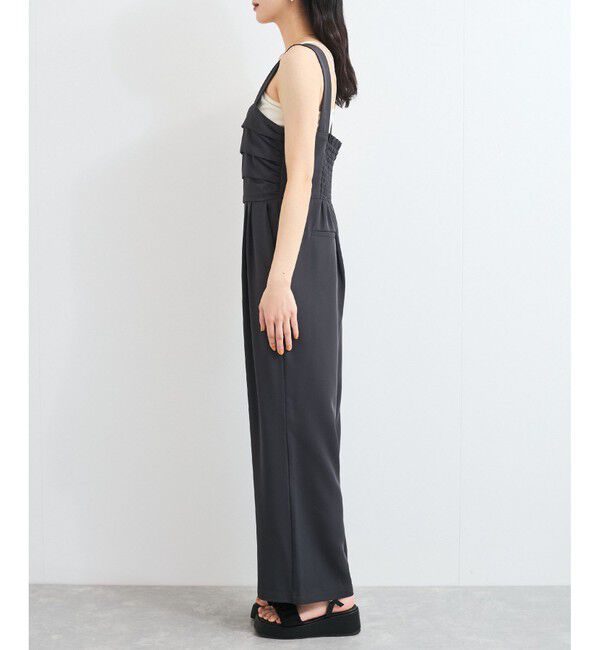 VIS「フロントタックデザインサロペット/オールインワン」|オールインワン|