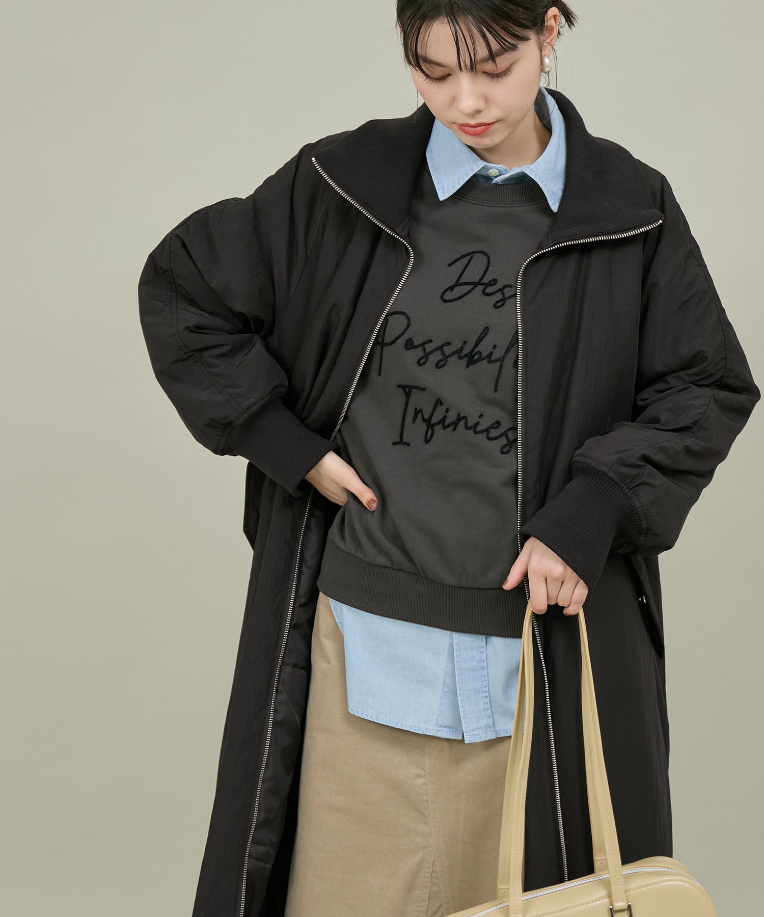 ROPE' PICNIC R「撥水・花粉ガード/中わたスタンドカラーコート」|その他|