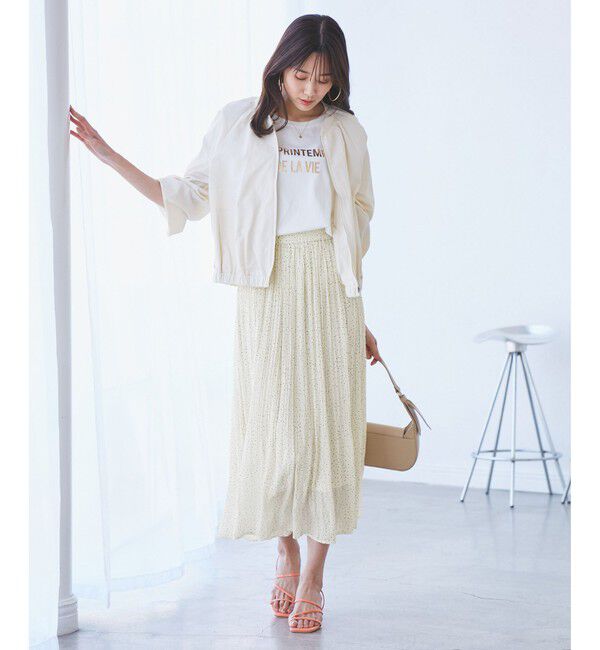 Rope&rsquo;Picnic「【新色追加】着丈が選べるエアリープリーツスカート」|スカート|