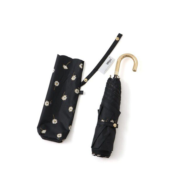 ROPE PICNIC PASSAGE「【Wpc.】【晴雨兼用・遮光】ゴールドラインマーガレット折りたたみ日傘」|傘|