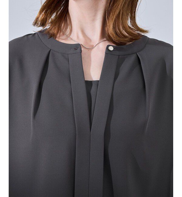 Rope&rsquo;Picnic「袖プリーツハーフスリーブブラウス」|シャツ・ブラウス|