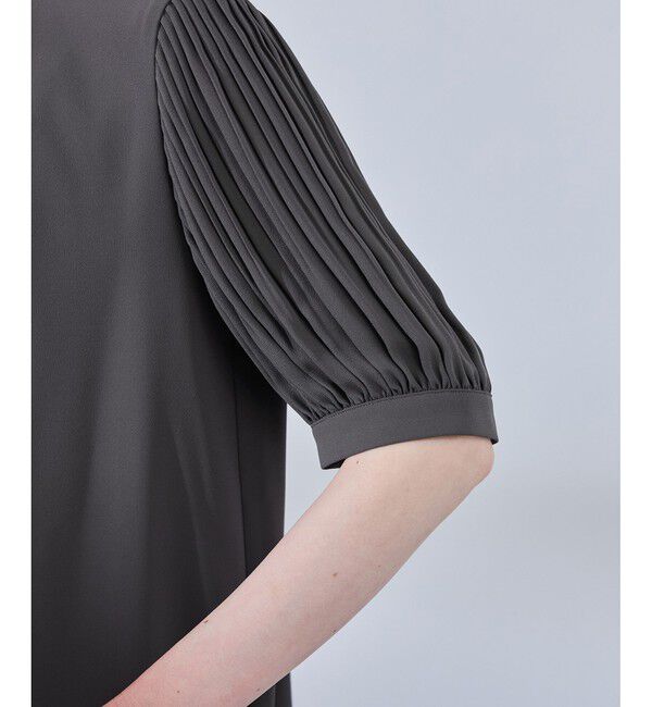 Rope&rsquo;Picnic「袖プリーツハーフスリーブブラウス」|シャツ・ブラウス|