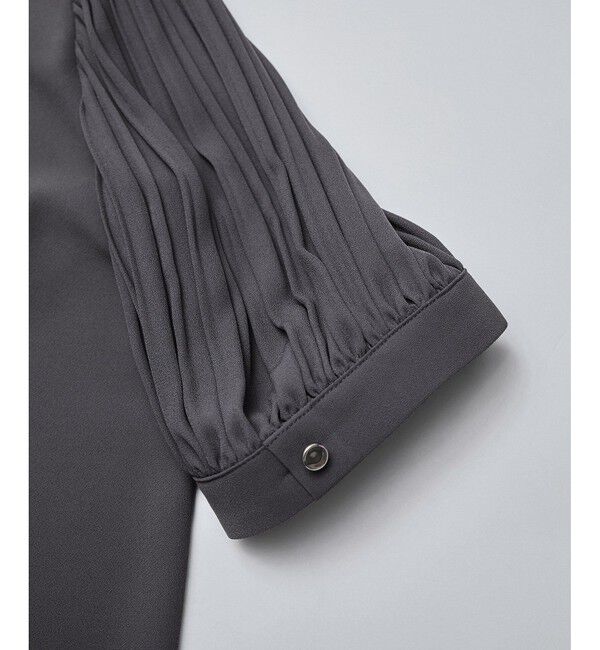 Rope&rsquo;Picnic「袖プリーツハーフスリーブブラウス」|シャツ・ブラウス|