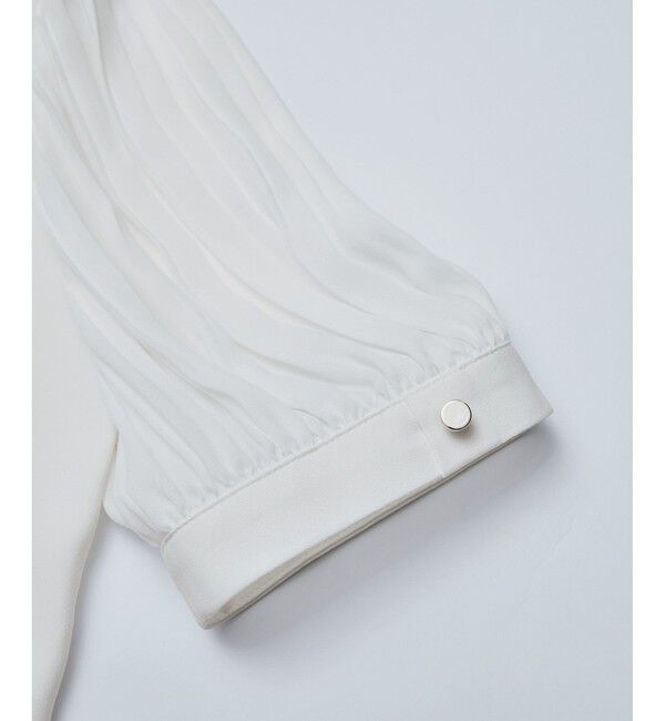 Rope&rsquo;Picnic「袖プリーツハーフスリーブブラウス」|シャツ・ブラウス|