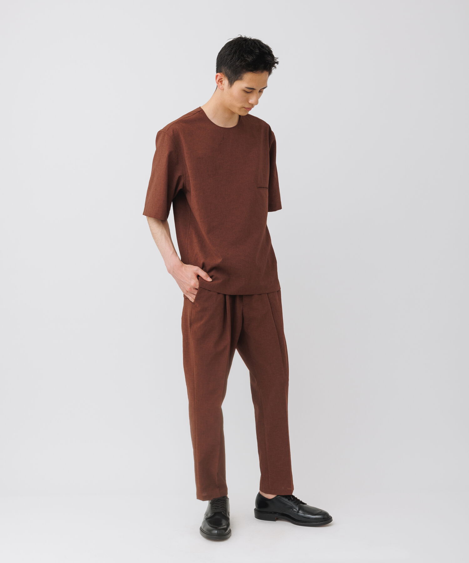 ADAM ET ROPE'「【2点セット】Tシャツ セットアップ /速乾 / 冷感 / イージーケア / ユニセックス」|スーツ|