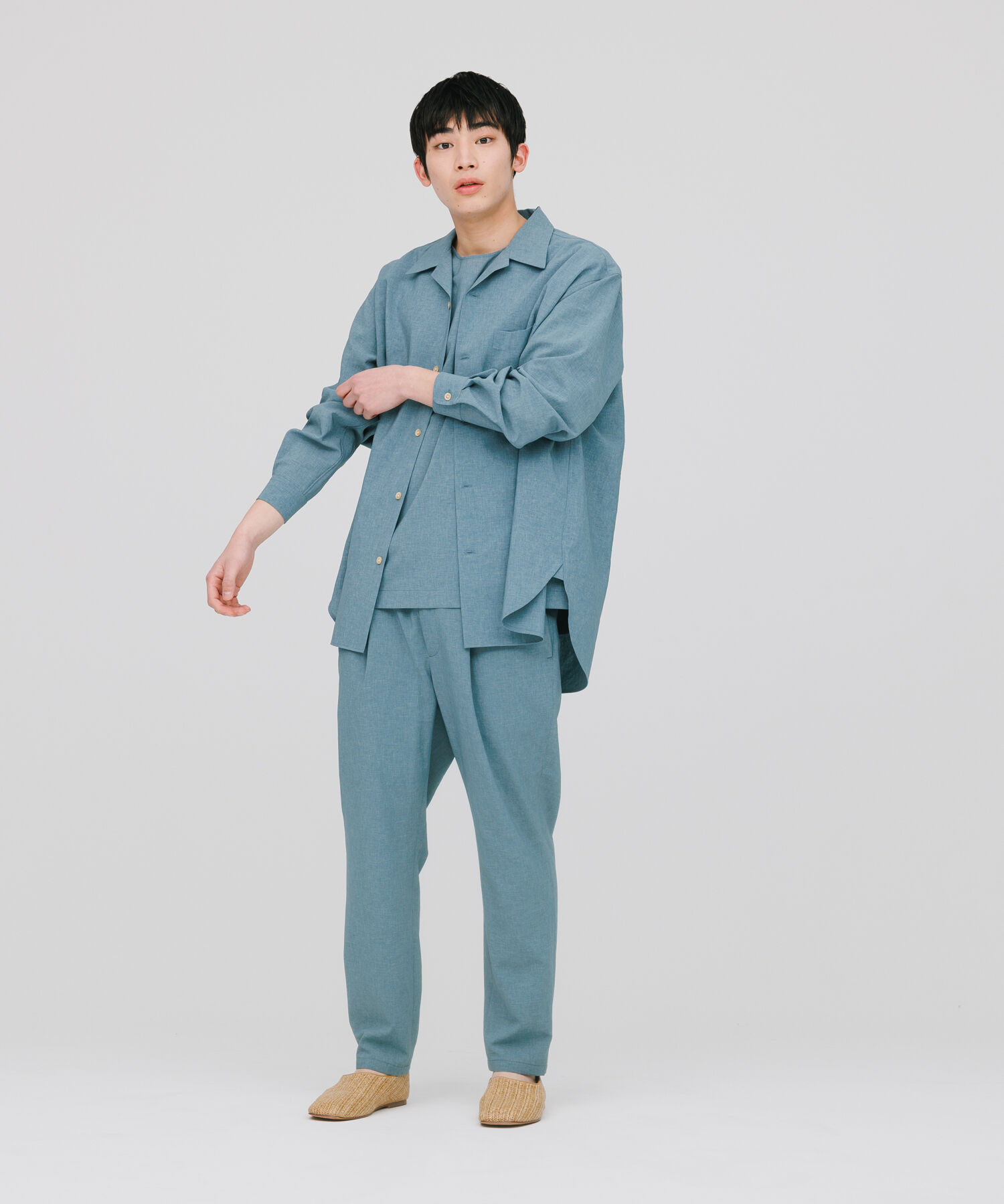 ADAM ET ROPE'「【2点セット】Tシャツ セットアップ /速乾 / 冷感 / イージーケア / ユニセックス」|スーツ|