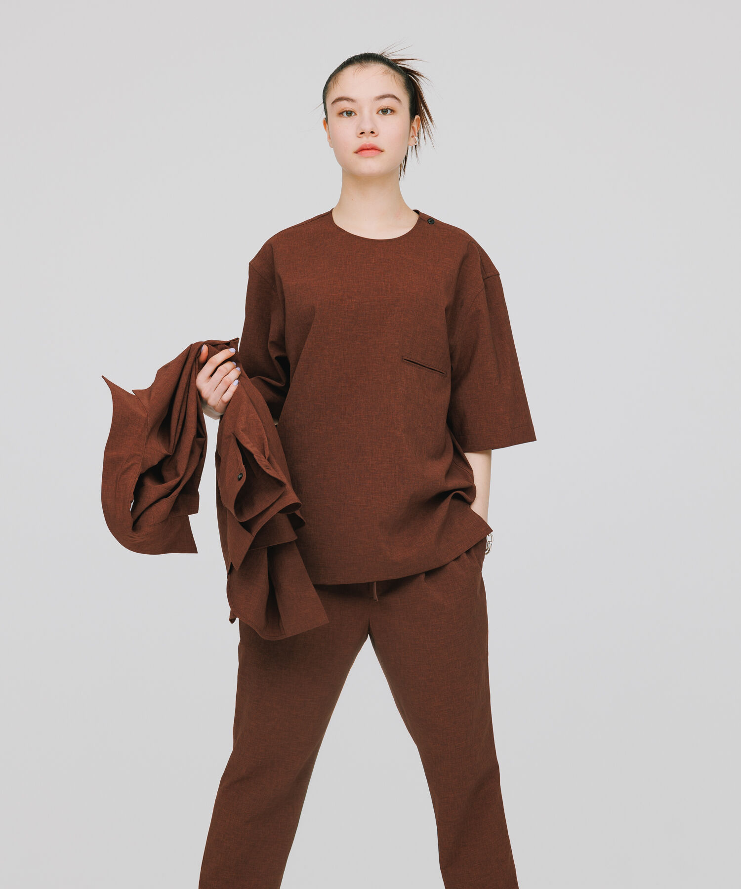 ADAM ET ROPE'「【2点セット】Tシャツ セットアップ /速乾 / 冷感 / イージーケア / ユニセックス」|スーツ|