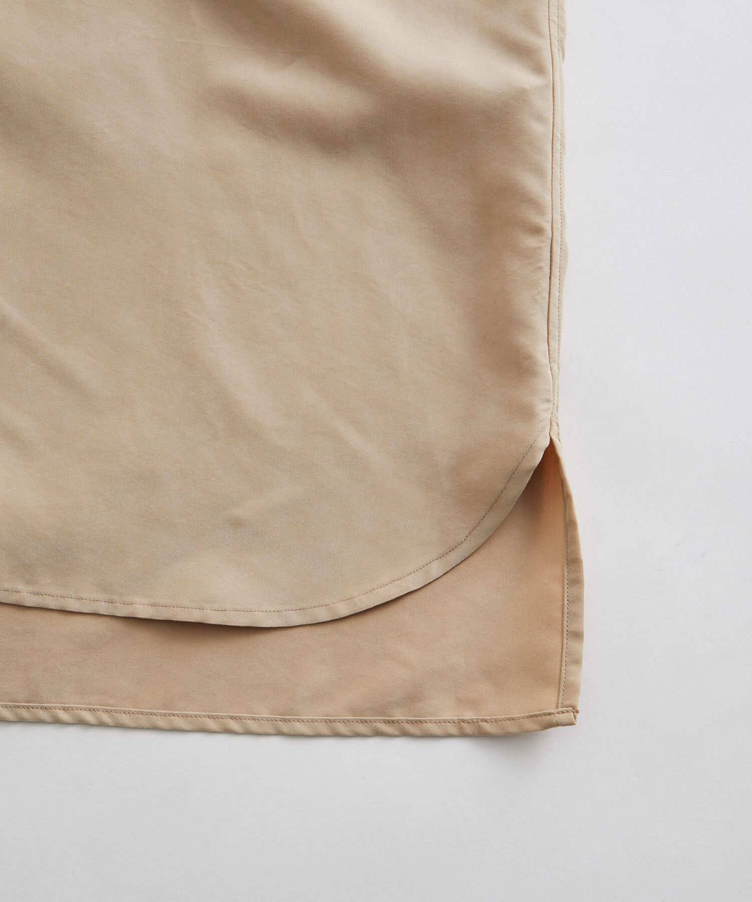 ADAM ET ROPE'「《定番》レーヨンスエード バンドカラーシャツ / ユニセックス」|シャツ・ブラウス|