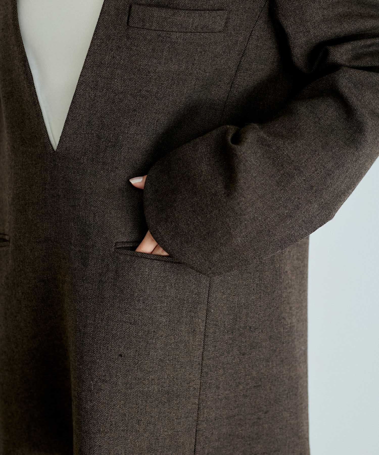 ADAM ET ROPE'「ジャケットライクブラウス」|シャツ・ブラウス|