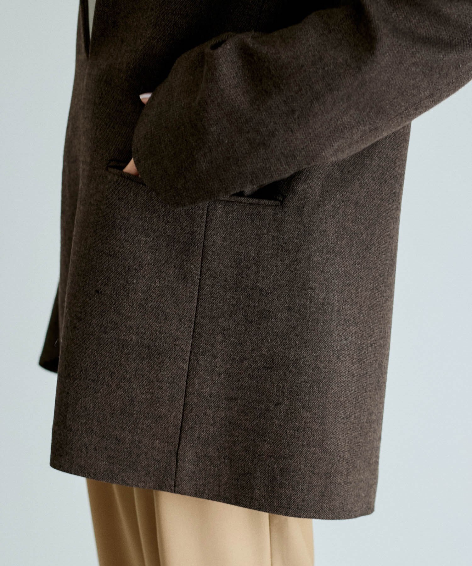 ADAM ET ROPE'「ジャケットライクブラウス」|シャツ・ブラウス|