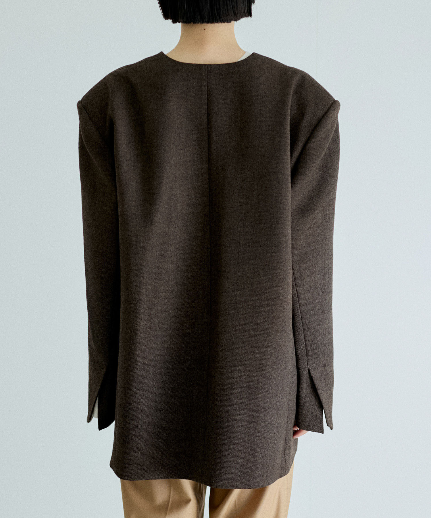 ADAM ET ROPE'「ジャケットライクブラウス」|シャツ・ブラウス|