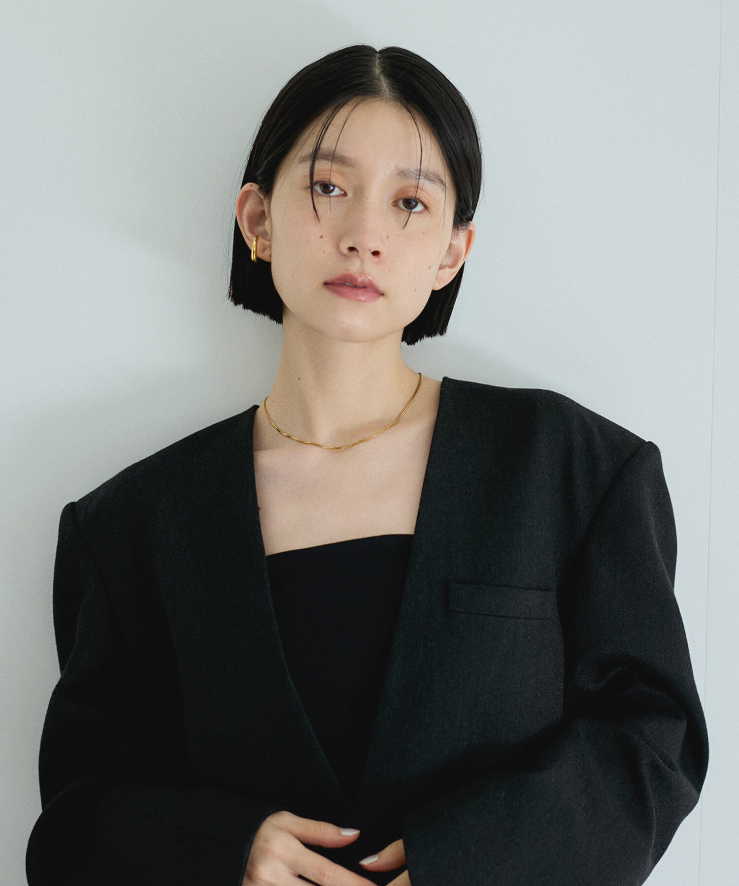 ADAM ET ROPE'「ジャケットライクブラウス」|シャツ・ブラウス|