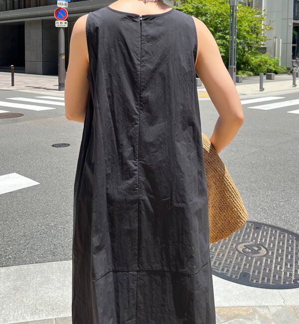  「【WEB限定】深タックデザインドレス」|ワンピース|