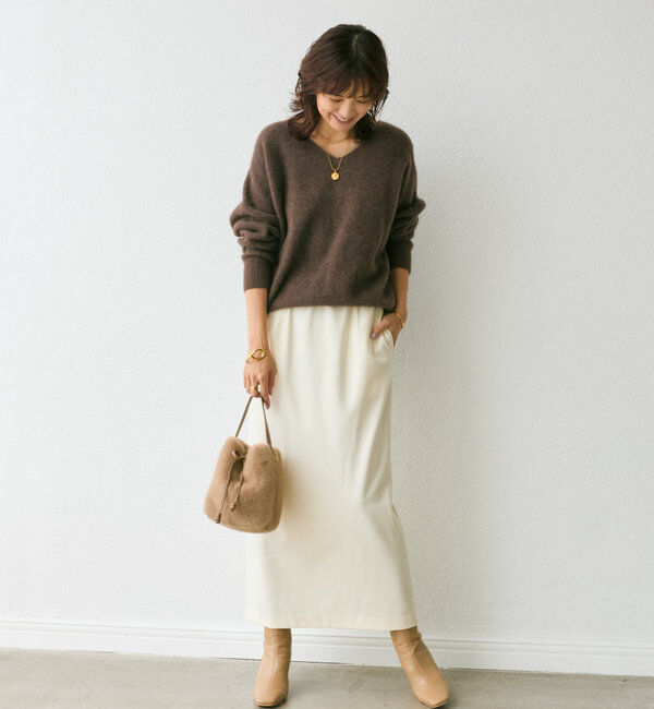  「【シーズンムードを高める】フェイクファーハンドバッグ」|トートバッグ|