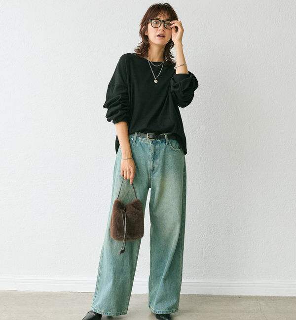  「【シーズンムードを高める】フェイクファーハンドバッグ」|トートバッグ|