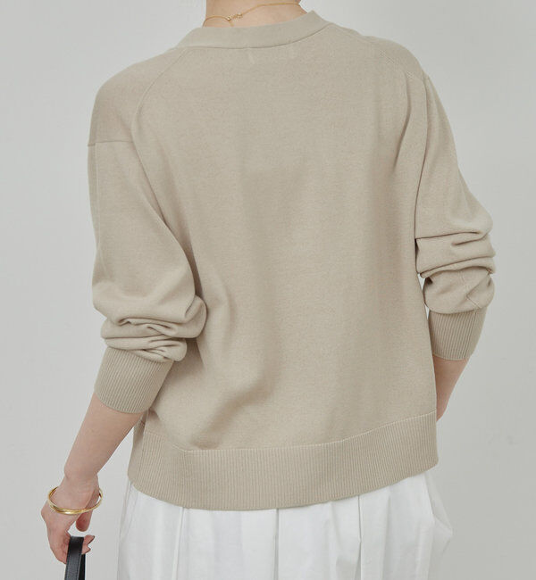  「【接触冷感/アンサンブル対応】アイシーコットンVカーデ」|ニット・セーター|