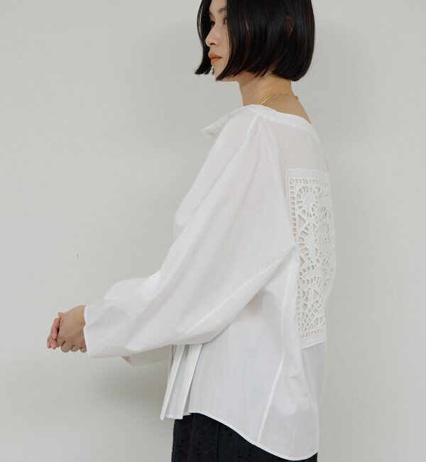  「【Dhritie】バックレースシャツ」|Tシャツ・カットソー|