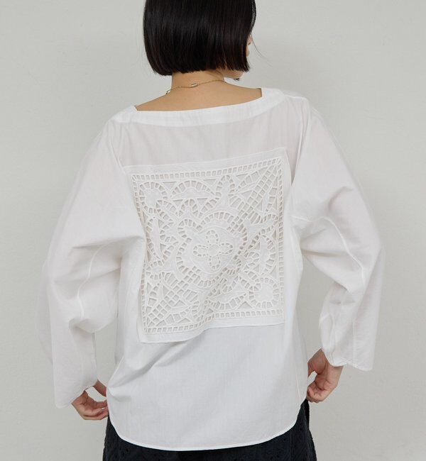  「【Dhritie】バックレースシャツ」|Tシャツ・カットソー|