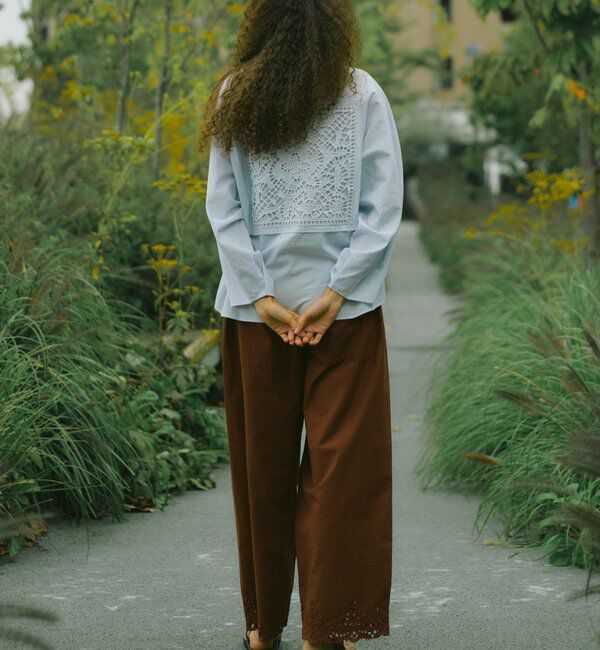  「【Dhritie】バックレースシャツ」|Tシャツ・カットソー|