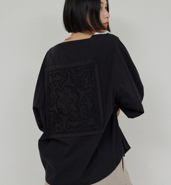  「【Dhritie】バックレースシャツ」|Tシャツ・カットソー|