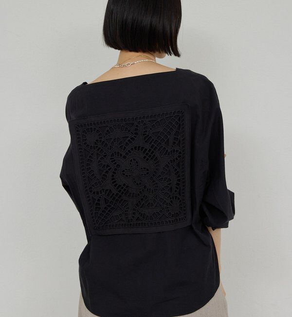  「【Dhritie】バックレースシャツ」|Tシャツ・カットソー|